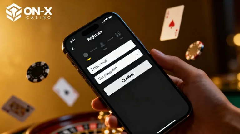 Удобный процесс регистрации в ON-X Казино