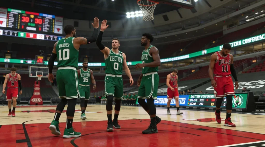 Boston Celtics обыграли Chicago Bulls, поднялись на второе место Востока и усилили позиции Джейлена Брауна в MVP-гонке на фоне обсуждений роли Анферни Симонса.